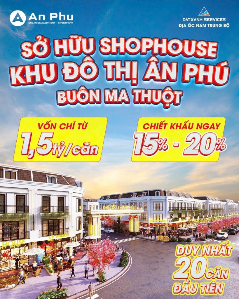 Đầu Tư Shophouse Ân Phú – Nhân Đôi Lợi Nhuận, Gia Tăng Giá Trị