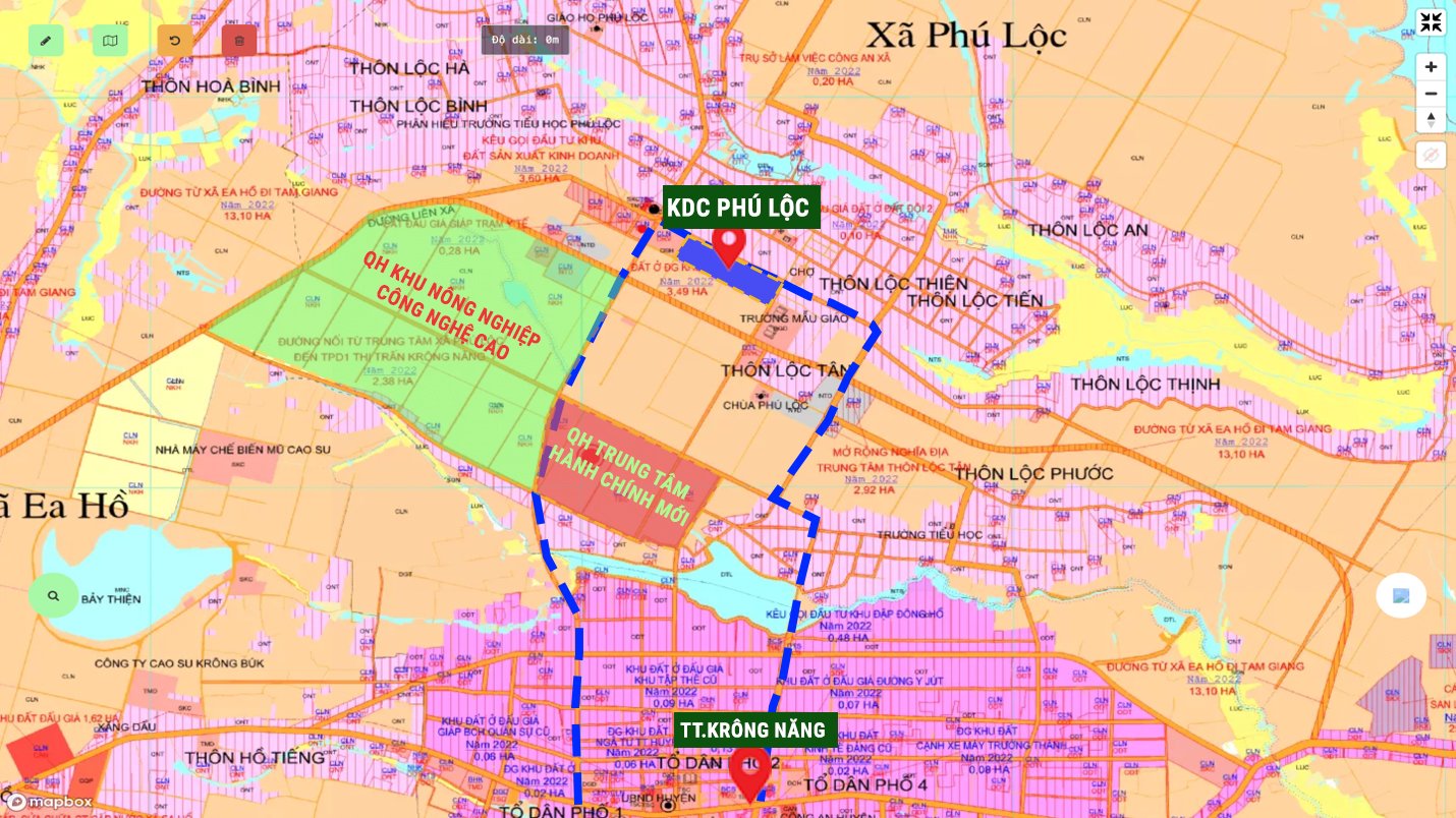 Quy hoạch mới 2030 Phú Lộc Krong Năng