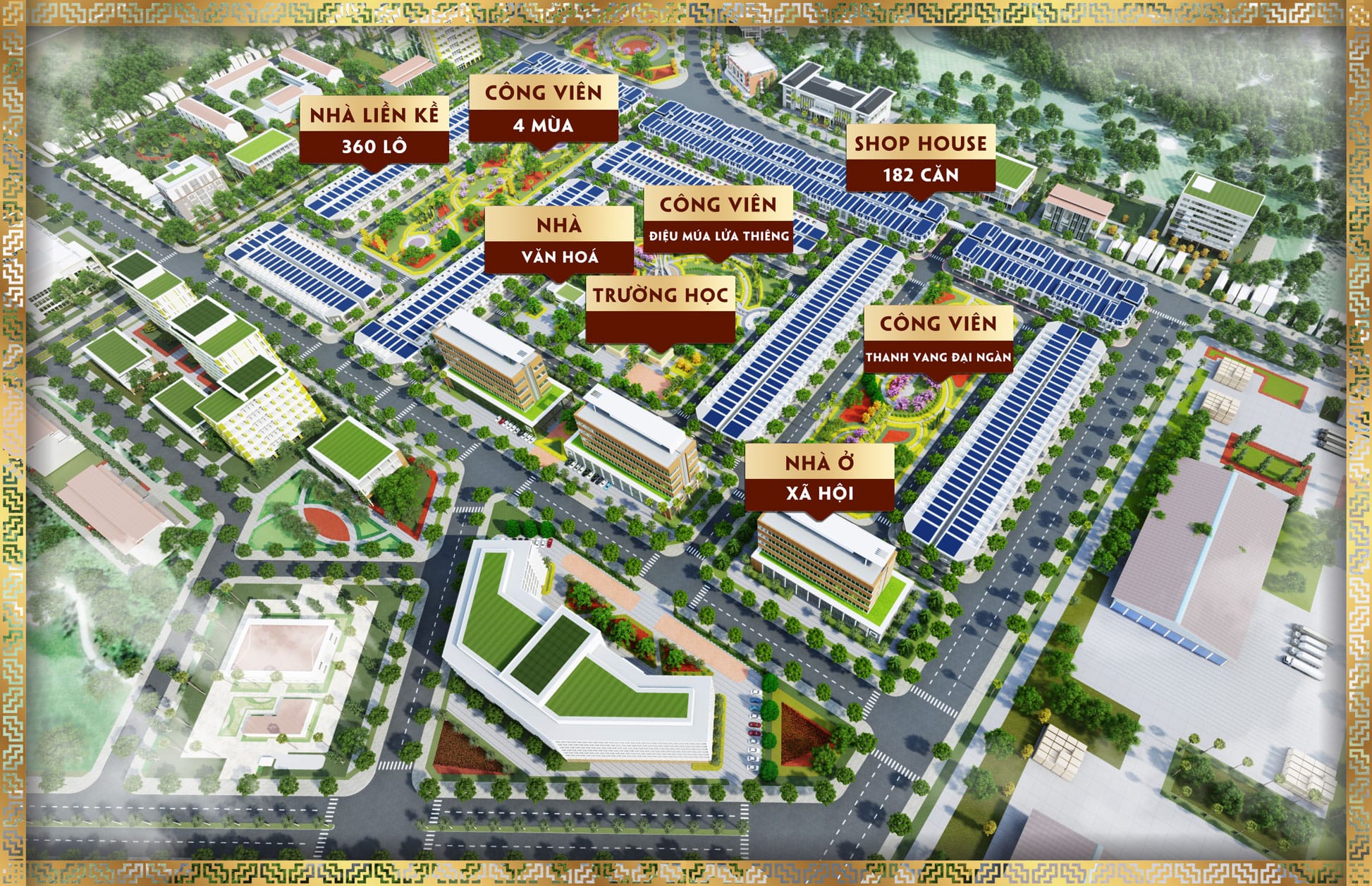 Dự án khu đô thị Ân Phú Tiện ích nội khu kdt ân phú