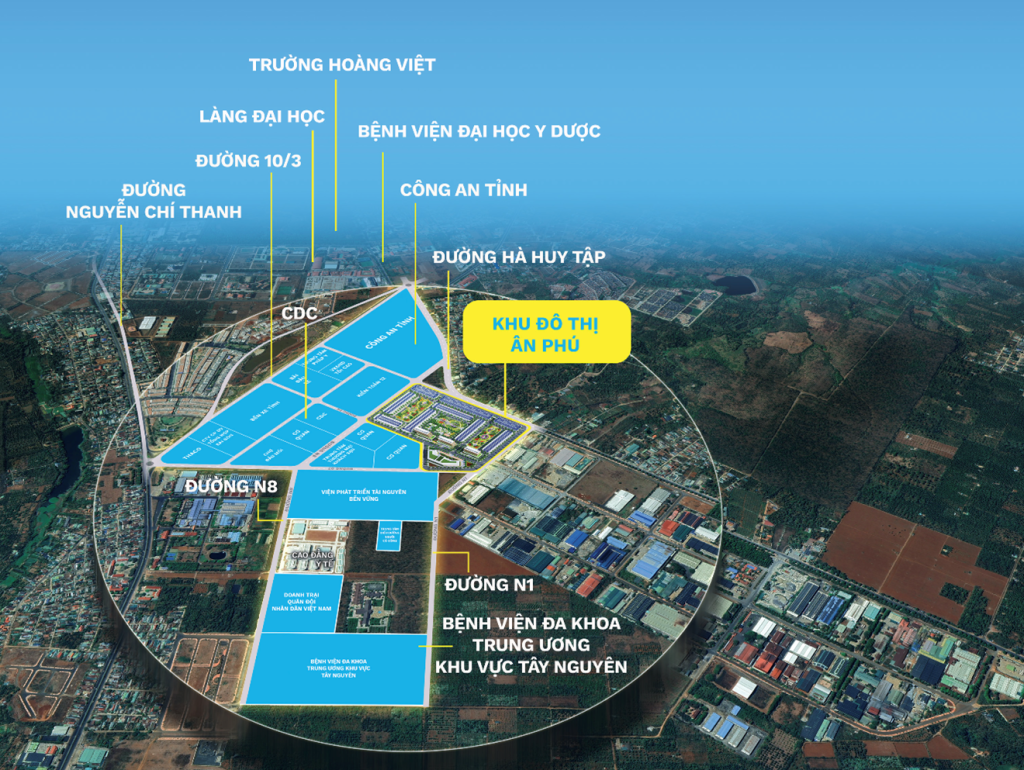 Dự án khu đô thị Ân Phú vị trí dự án khu đô thị Ân Phú