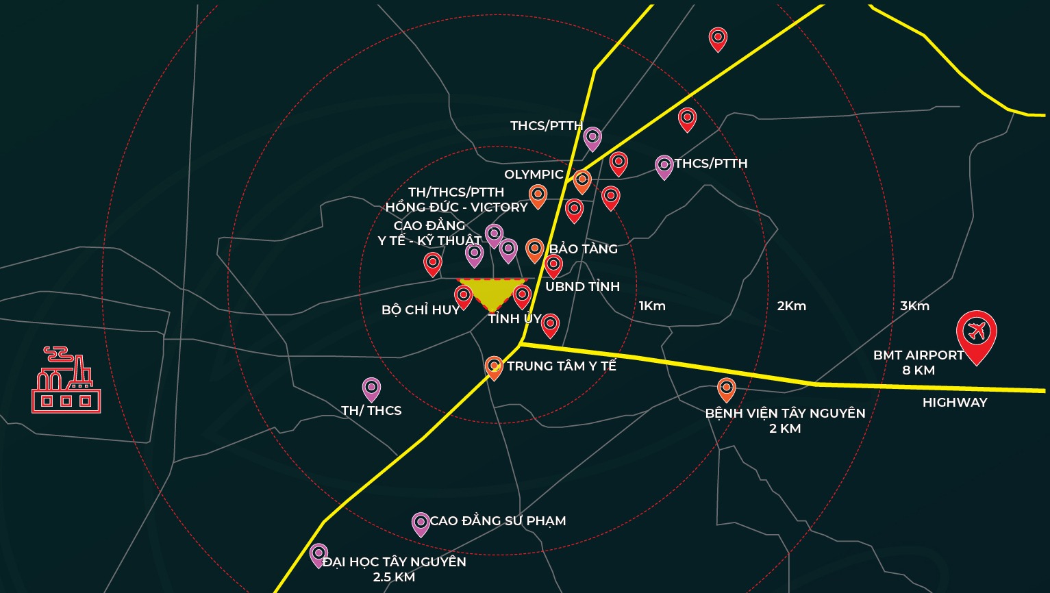 Dự án Ecopalace BMT Đăk Lăk lien ket vung du an